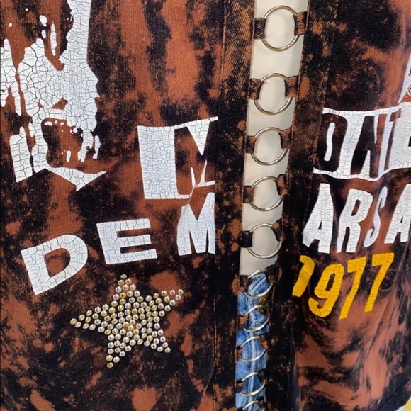 *CUSTOM DYED EMBELLISHED TSHIRT - Picture 5 of 7